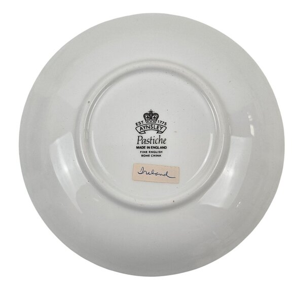 Aynsley Pastiche Pink Fine Bone China Teacup & Saucer Set Made In England - Picture 6 of 13